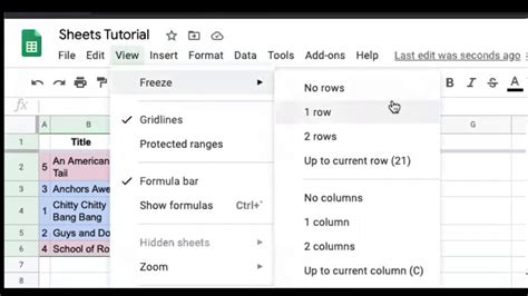 Google Sheets Tutorial - YouTube