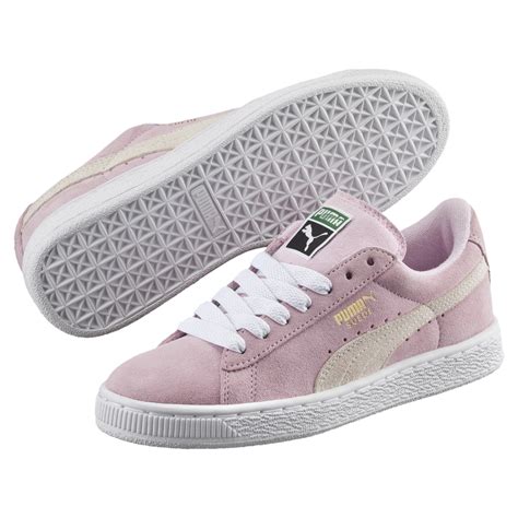 PUMA - Puma Suede PS Little Kids Shoes Pink Lady/White/ P.T Gold 360757 ...