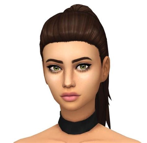 Simsworkshop: Simple Pony Hair by sarella-sims • Sims 4 Downloads ...