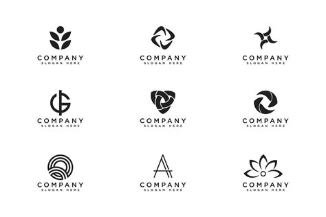 Set of Company Logo Design Ideas Vector Graphic by dunia8103 · Creative ...