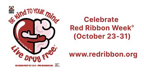 Red Ribbon Week 2023: Be Kind To Your Mind. Live Drug Free ...