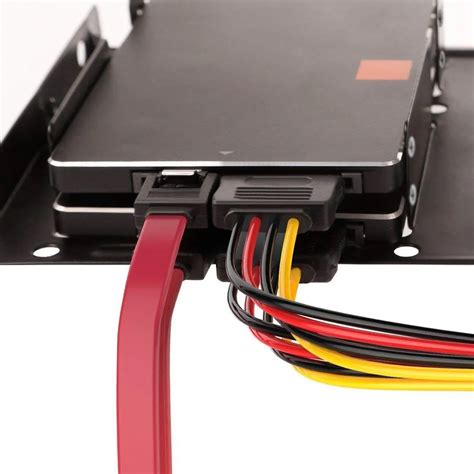 SSD / SATA III Hard Drive Connection Cables (1x 4 Pin to Dual 15 Pin ...