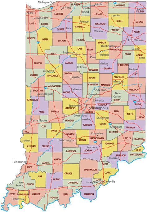 Map of Indiana - Travel United States