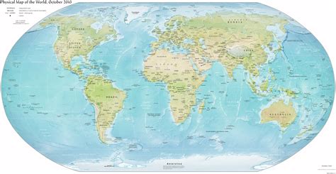 World large detailed political and relief map. Large detailed political ...