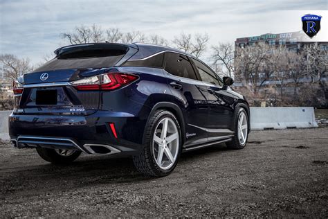 Black Lexus RX 350 on Chrome Rohana Wheels Wrapped in Falken Ziex Tires ...