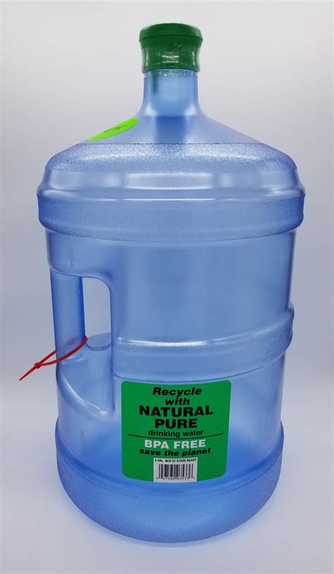 BPA-Free 5 Gallon Bottle - "Natural Pure" Drinking Water