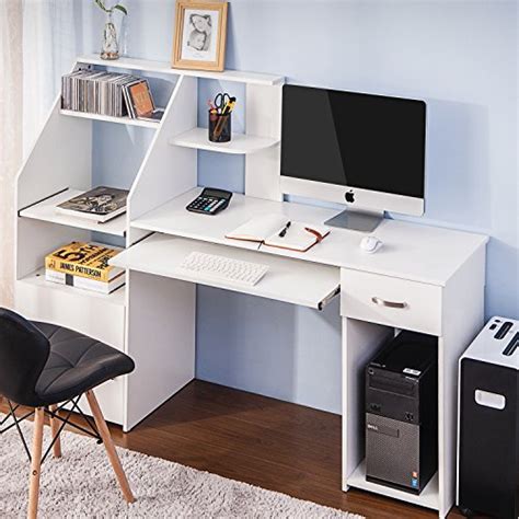 Buy Harper&Bright Designs Computer Desk with Cabinet, Home Office Desk ...