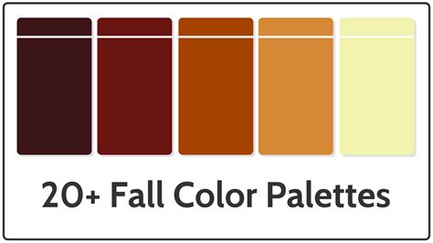 20+ Best Fall Color Palettes for 2021 – Avasta