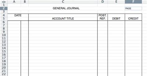 Accounting Journal Template Spreadsheet Templates for Business ...