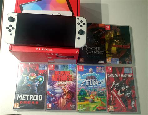 My first Nintendo Switch OLED with 6 games! : r/Switch