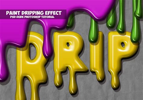 Paint Drip Text Effect in Photoshop | Photoshop tutorial photo editing ...