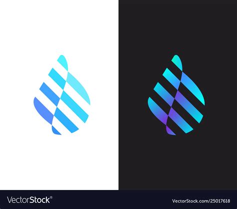 Abstract water aqua logo design water drop moving Vector Image