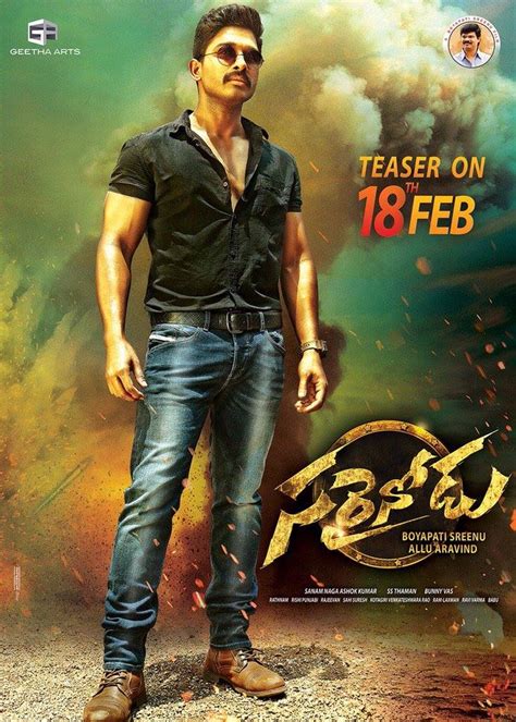 Allu Arjun Sarainodu Movie First Look ULTRA HD Posters WallPapers ...