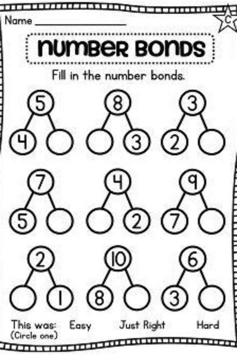 Number Bond Worksheets | First grade math, Math worksheets ...