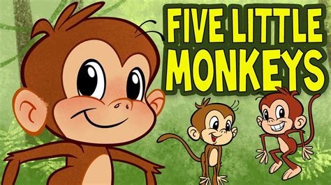 Five Little Monkeys Jumping on the Bed - Animated Nursery Rhyme by The ...