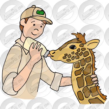 Zoologist Picture for Classroom / Therapy Use - Great Zoologist Clipart