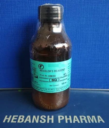 Liquid Nessler's Reagent, 100ml, Packaging Type: Bottle at ₹ 350/kg in ...