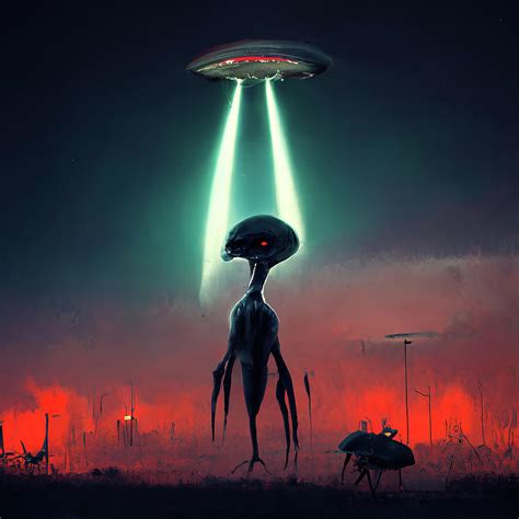 Alien Invasion 03 Digital Art by Matthias Hauser - Pixels