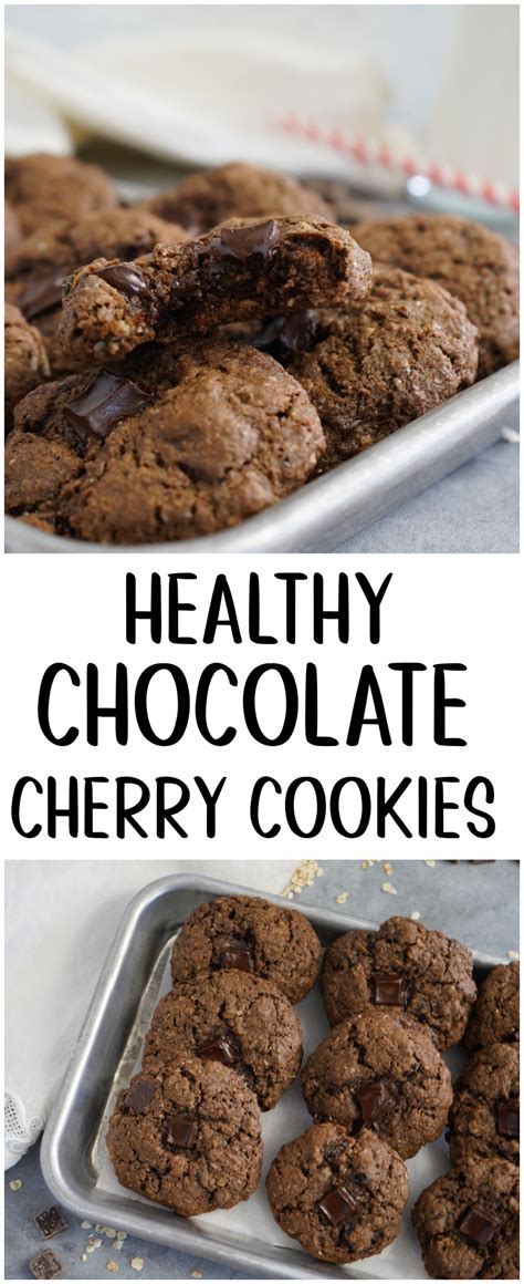 Healthy Cherry Chocolate Cookies