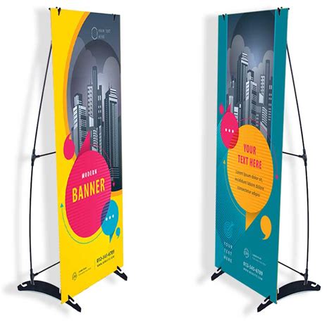 Banner Stands | H Banner Stand (24″ x 63″) | Image Square Printing ...