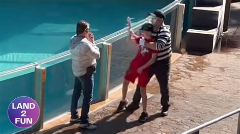 Tom the most famous mime at SeaWorld - Full Show - YouTube