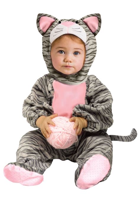 Striped Toddler Gray Kitten Costume | Kid's Cat Costume