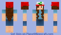 Girl Pokemon Trainer Minecraft Skin