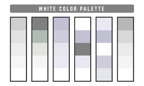 White Vector Color Palette 2292910 Vector Art at Vecteezy