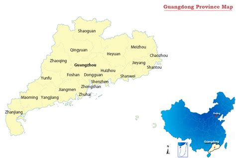 Guangdong Province Map: Cities in Guangdong Province