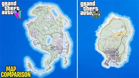 NEW Leaked GTA 6 "Vice City" Map Size Comparison to GTA 5's Los Santos ...