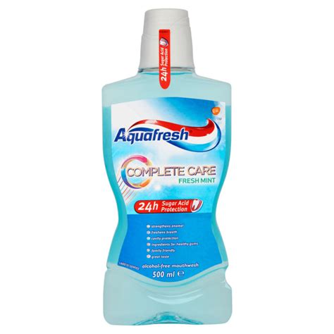 Aquafresh Mouthwash Complete Care Alcohol Free Fresh Mint 500ml 500ml