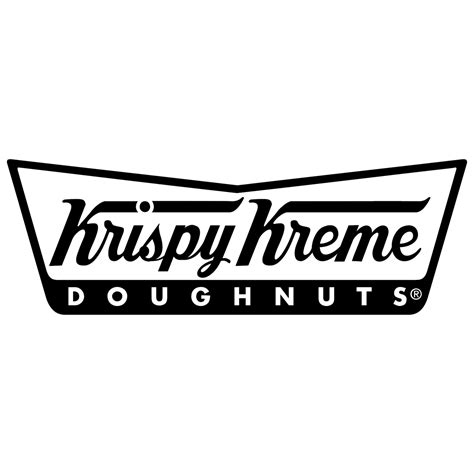 Krispy Kreme Doughnuts Logo Black and White – Brands Logos