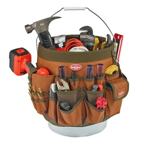 Bucket Boss 56 Pocket Bucket Tool Organizer, Brown, 10056 - Walmart.com