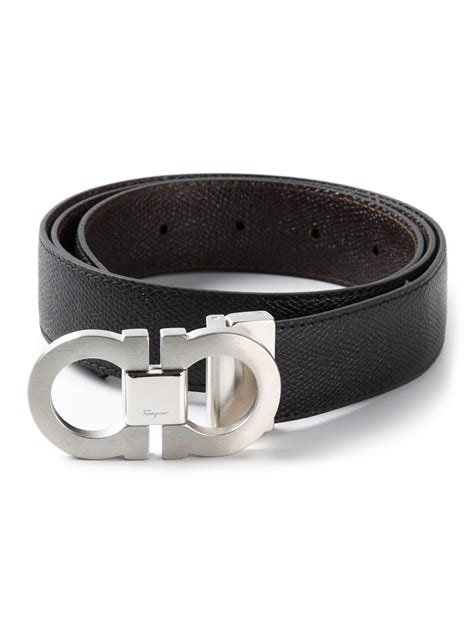 Ferragamo Grainy Belt in Black for Men | Lyst