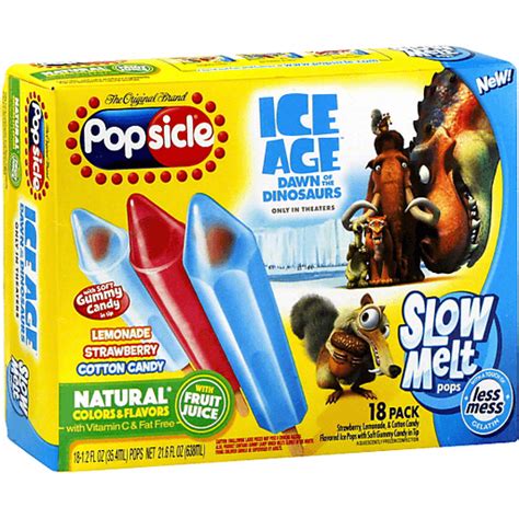 Popsicle Slow Melt Flavored Ice Pops, Assorted Flavors | Popsicles ...