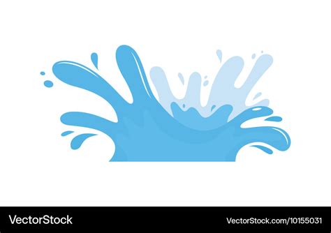 Water splash Royalty Free Vector Image - VectorStock