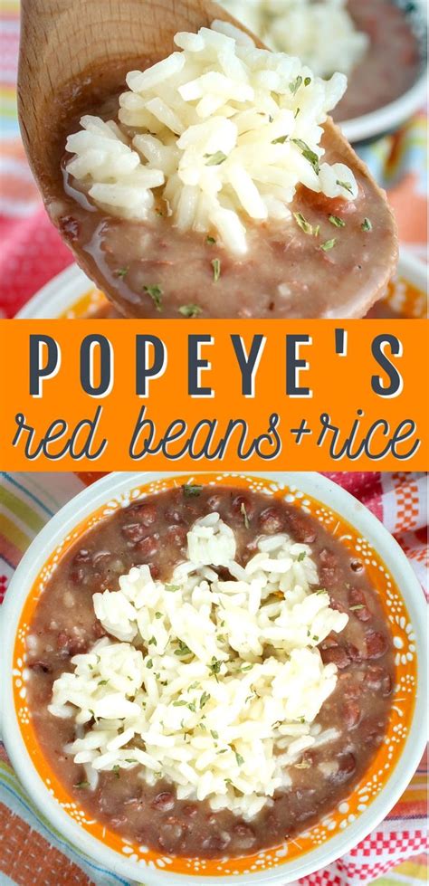 Popeye's Red Beans & Rice is one of my favorite take-out side dishes ...