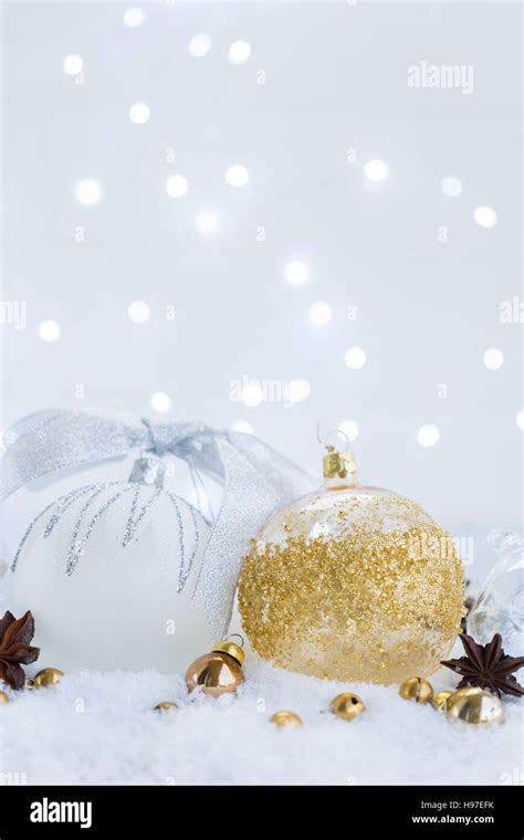 White christmas with snow Stock Photo - Alamy