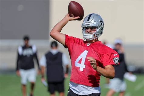 Raiders hope rookie QB Aidan O’Connell’s smarts, intangibles translate ...