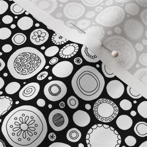 Black & White Polka Dots Fabric | Spoonflower