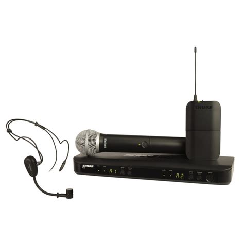 Shure BLX1288UK/PG30 Dual Headset & Handheld Wireless Mic System at ...