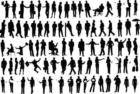 Silhouette people, Silhouette, Silhouette vector