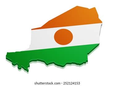 Niger Map Flag Vector Editable Flags Stock Vector (Royalty Free) 1892724250