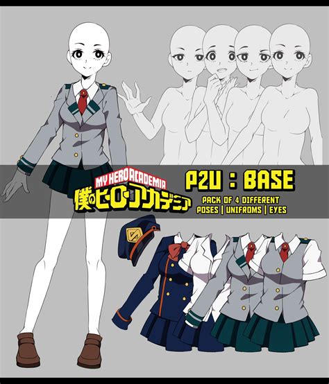 Uniform Mha Oc Base Female Army female officer green uniform