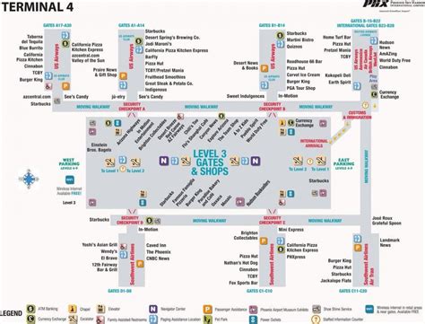 Phx terminal 4 map - Phx map terminal 4 (Arizona - USA)