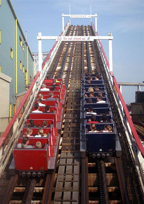 Ready to race on the Grand National, Blackpool Pleasure Beach, UK ...