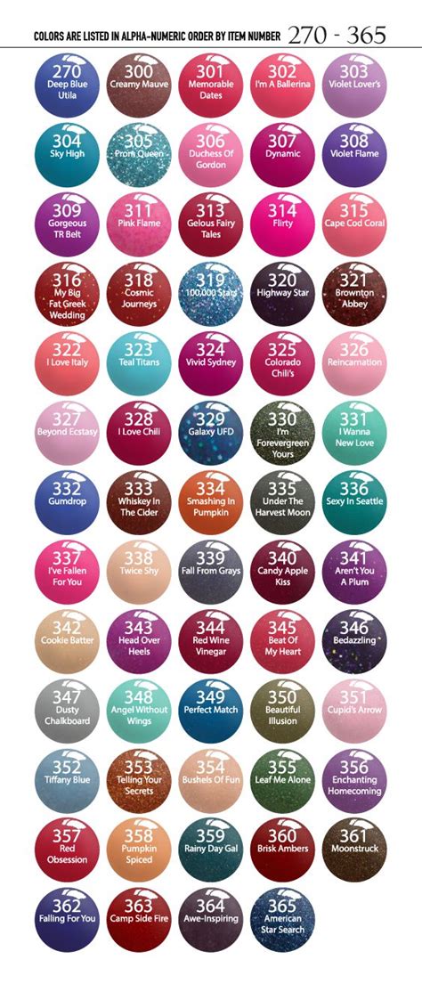 Dip Powder Color Chart - sportcarima