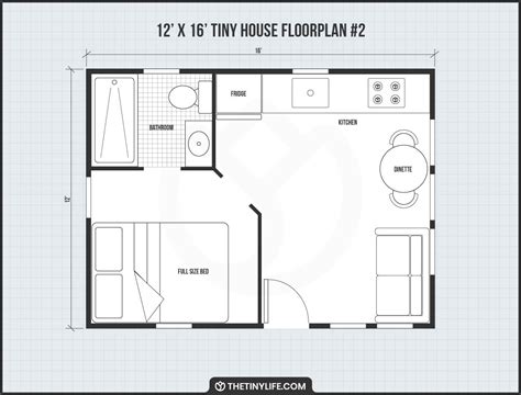 12 x 16 Tiny Home Designs, Floorplans, Costs And More - The Tiny Life