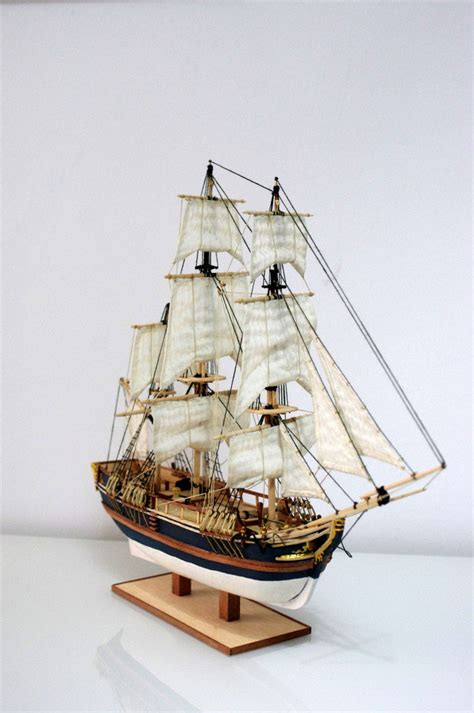 Wooden ship model HMS Bounty assembled from Constructo kit | Model Kits ...