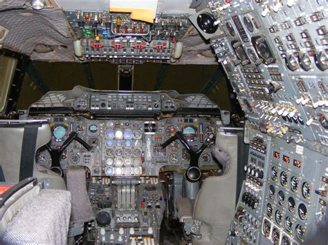 BAC Concorde G-BOAA British Airways Cockpit Interior Scottish Museum of ...